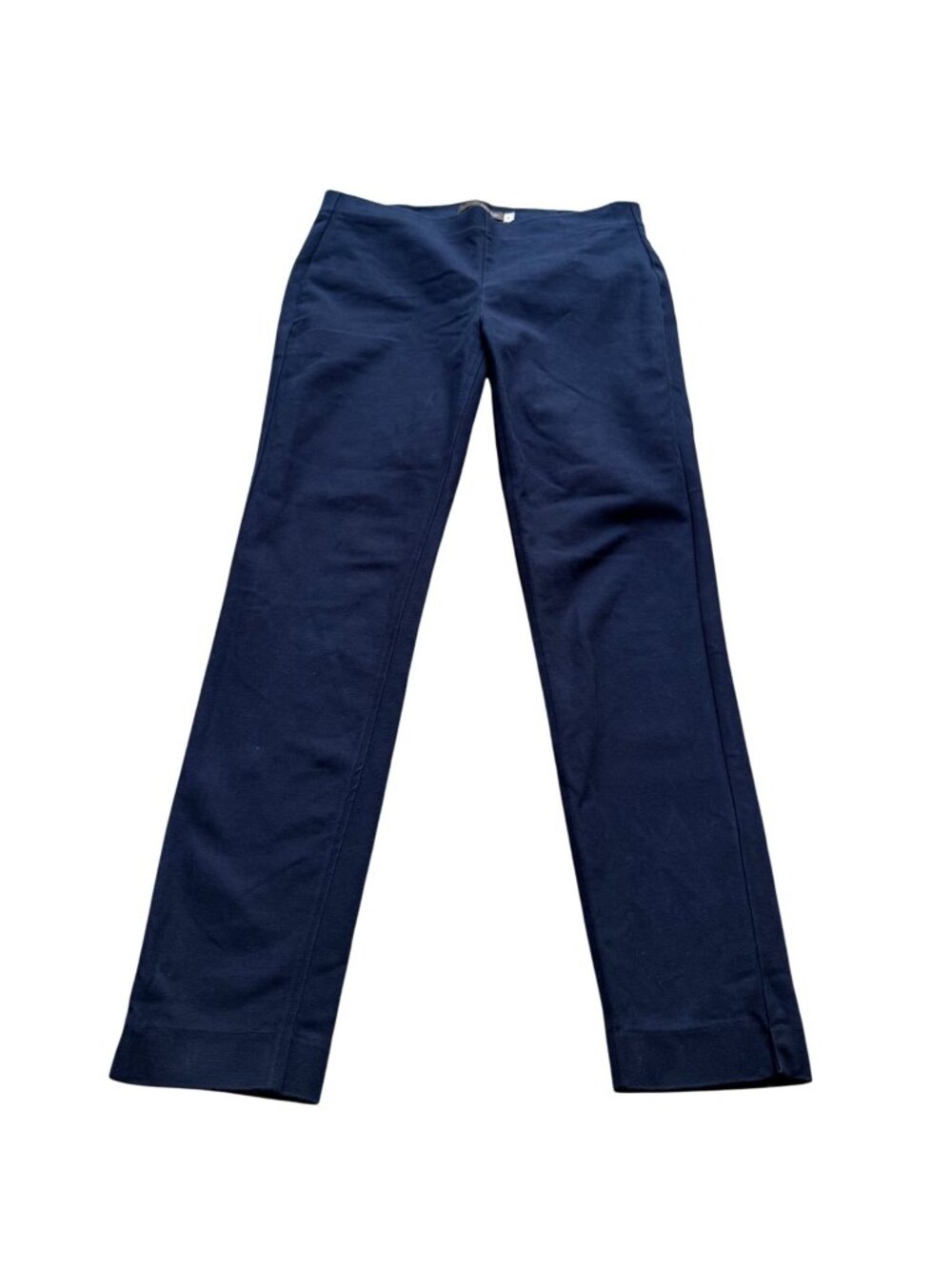 Crosby Size 4 Women’s Navy Blue Straight-Leg Minimal Designer Pants